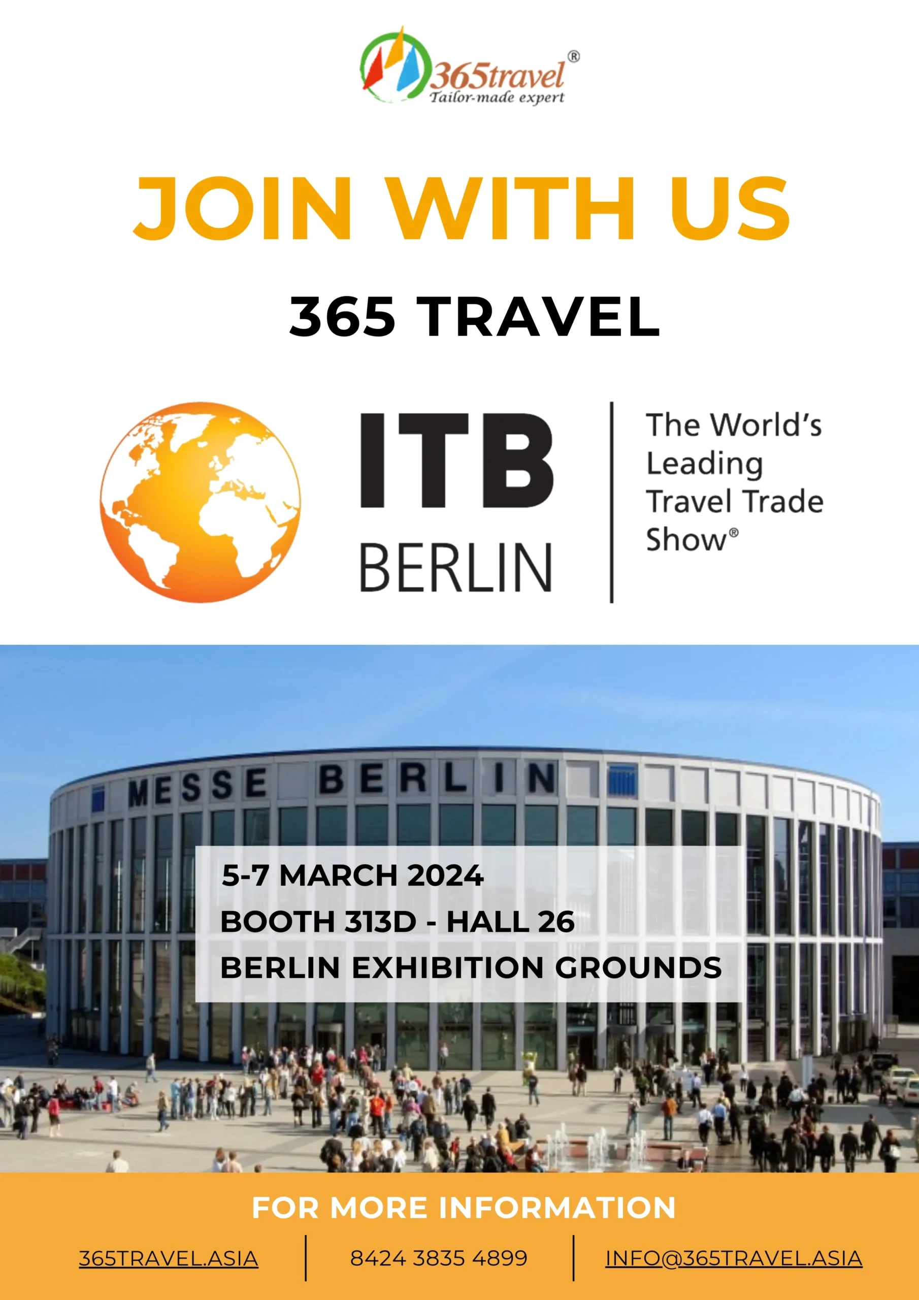 ITB Berlin 2024: Elevate Your Travel Business with 365 Travel
